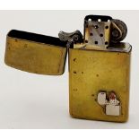 A Vintage (1991) Brass Zippo Lighter with Service Kit Tools. 1932-1991 Model, Made USA. UK