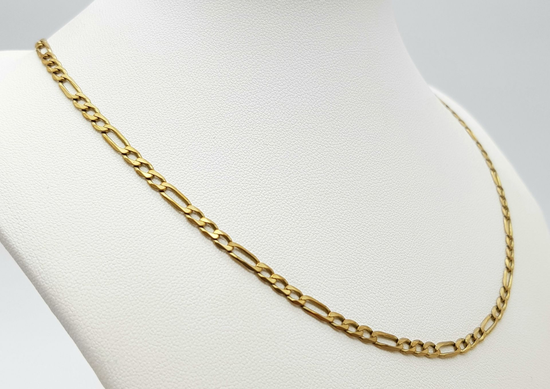 A 9 K yellow gold chain necklace, with lobster clasp. Length: 48 g, weight: 7.5 g. - Bild 2 aus 5