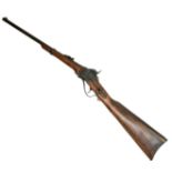 A Vintage, Full Weight and Size, Retrospective Inert Replica of an 1859 Carbine Rifle. Wood and