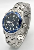 An Omega Seamaster Professional Quartz Divers Watch. Stainless steel bracelet and case - 37mm.