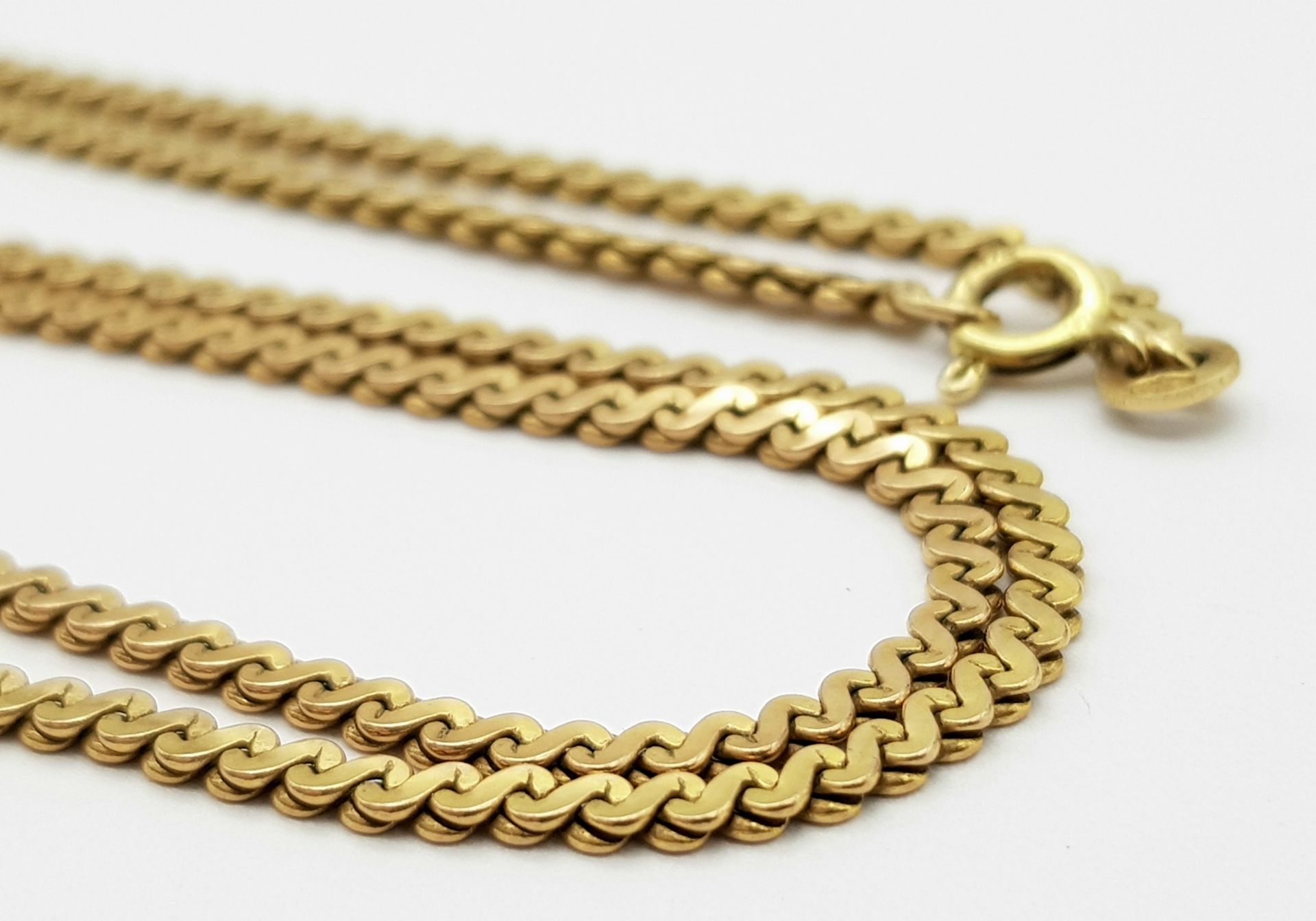 A 9K yellow gold chain necklace, length: 60cm, weight: 15.3g. - Image 5 of 5
