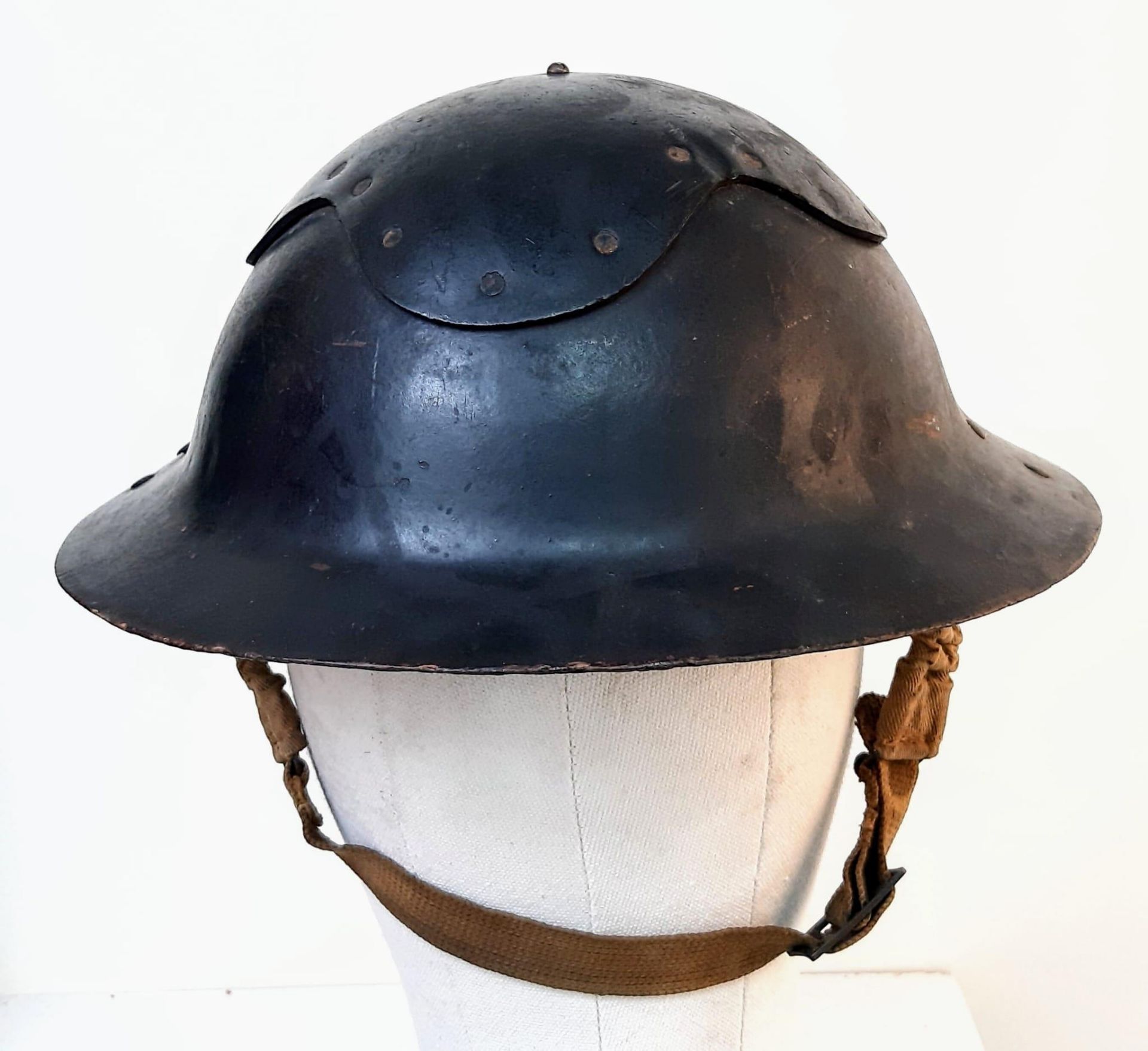 Scarce WW2 British Home Front “Cromwell” Helmet. A lightweight private purchase Fiber helmet