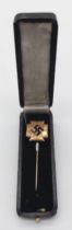 3rd Reich Patriotic Stick Pin in original box.