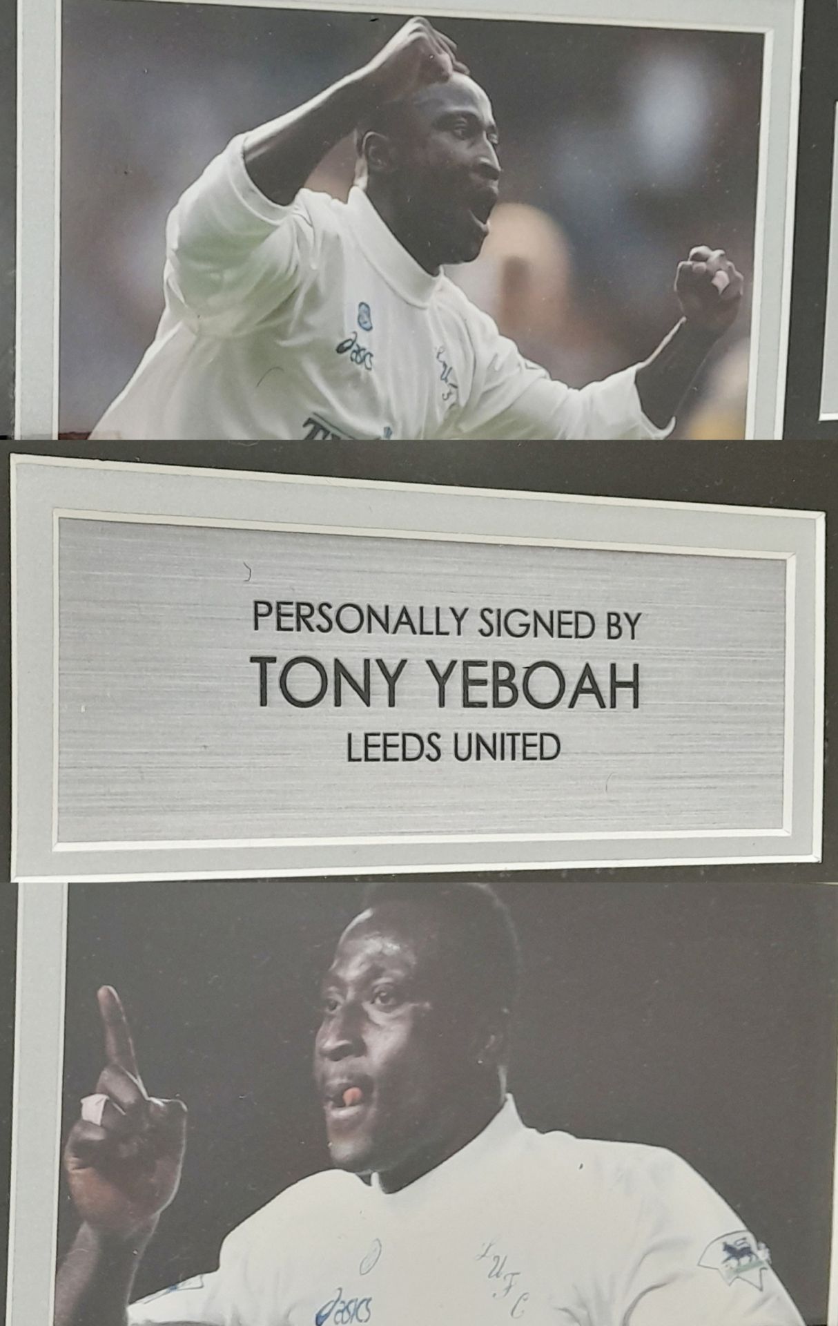 King of the Spectacular Goals! A Signed Tony Yeboah Leeds FC Shirt with Certificate of Authenticity. - Image 6 of 6