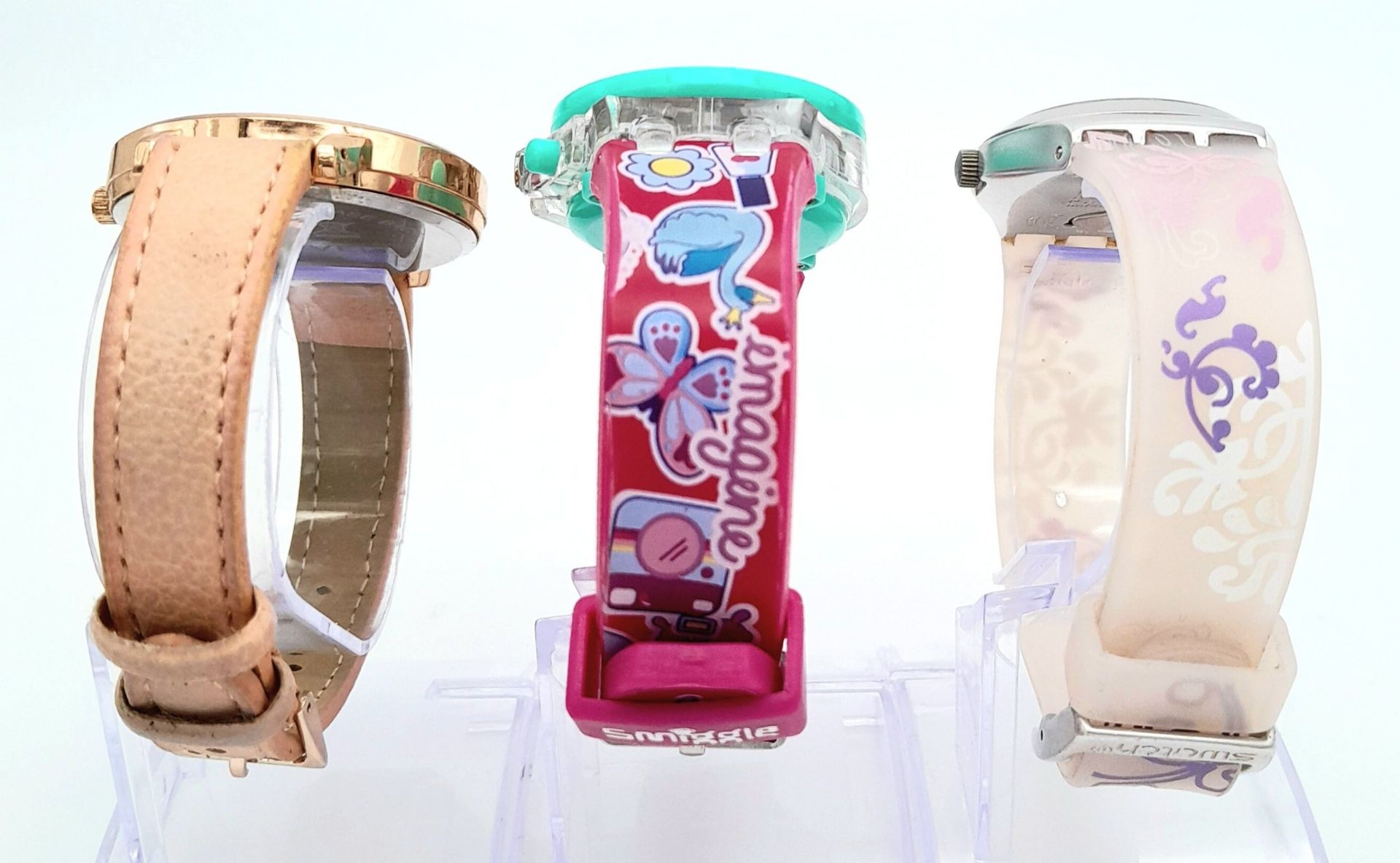 A Parcel of Three Collectible Ladies/Girls Fun Dress Watches. Comprising: 1) A Swatch Irony - Image 8 of 10