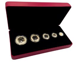 A Full Cased Set of 2014 Fine Silver (.9999) Maple Leafs. Queen Elizabeth on the Obverse. This is