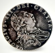 A 1787 George III Silver Sixpence. Please see photos for conditions. Ref: 610001H