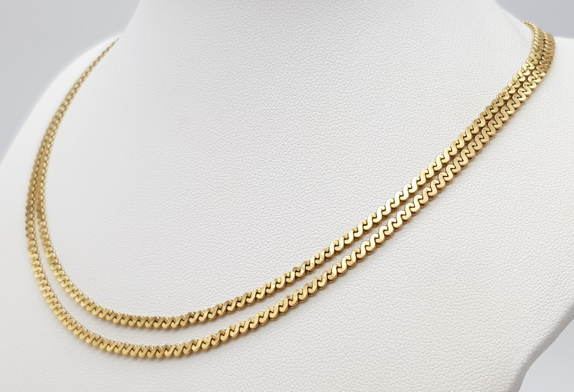 A 9K yellow gold chain necklace, length: 60cm, weight: 15.3g. - Image 3 of 5