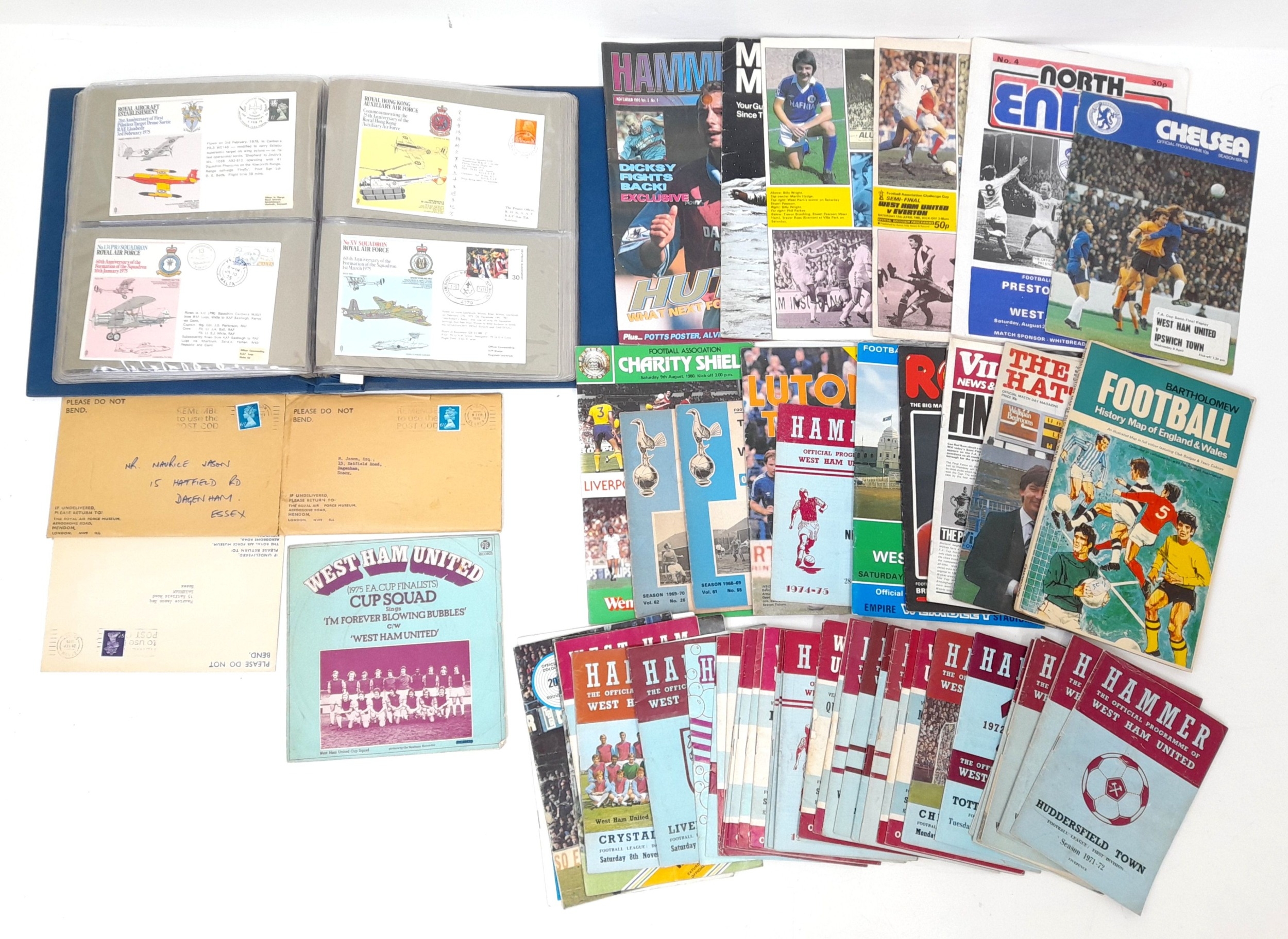A Vintage Selection of Football Programs and 1st Day Covers. Ref: 016767