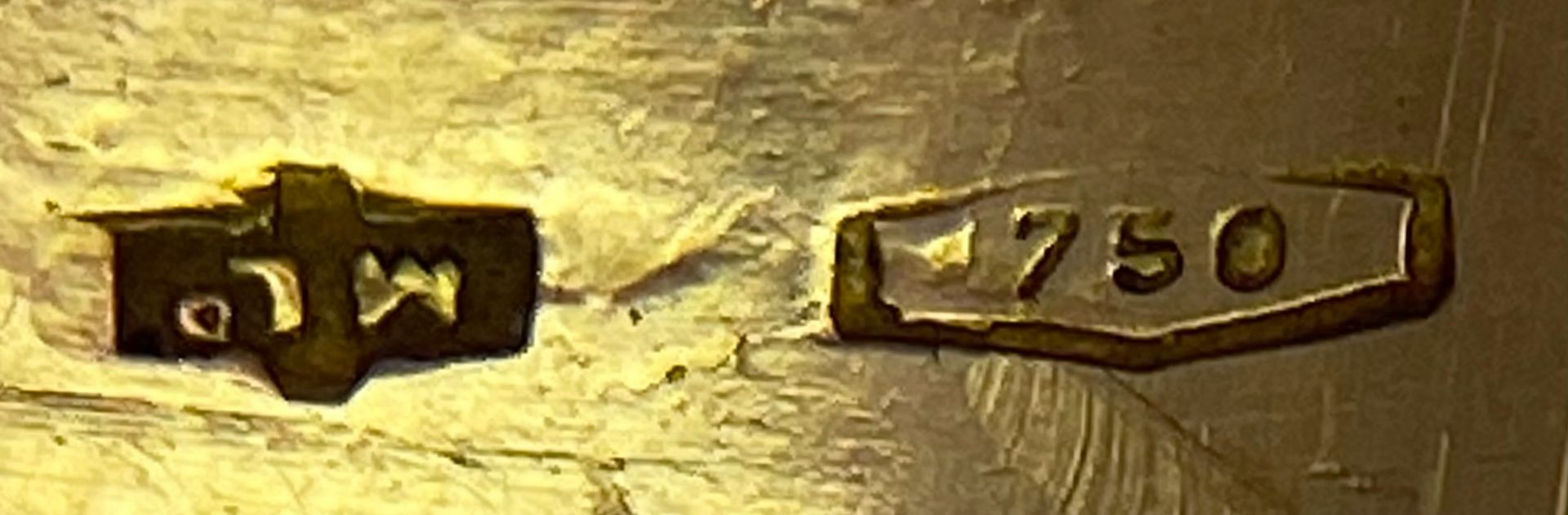 AN 18K TWO COLOUR ROLEX STYLE DIAMOND RING. 6.8G. SIZE P. - Bild 9 aus 10