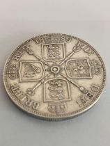 1889 DOUBLE FLORIN in extra fine condition. An extremely high-grade coin please see pictures.