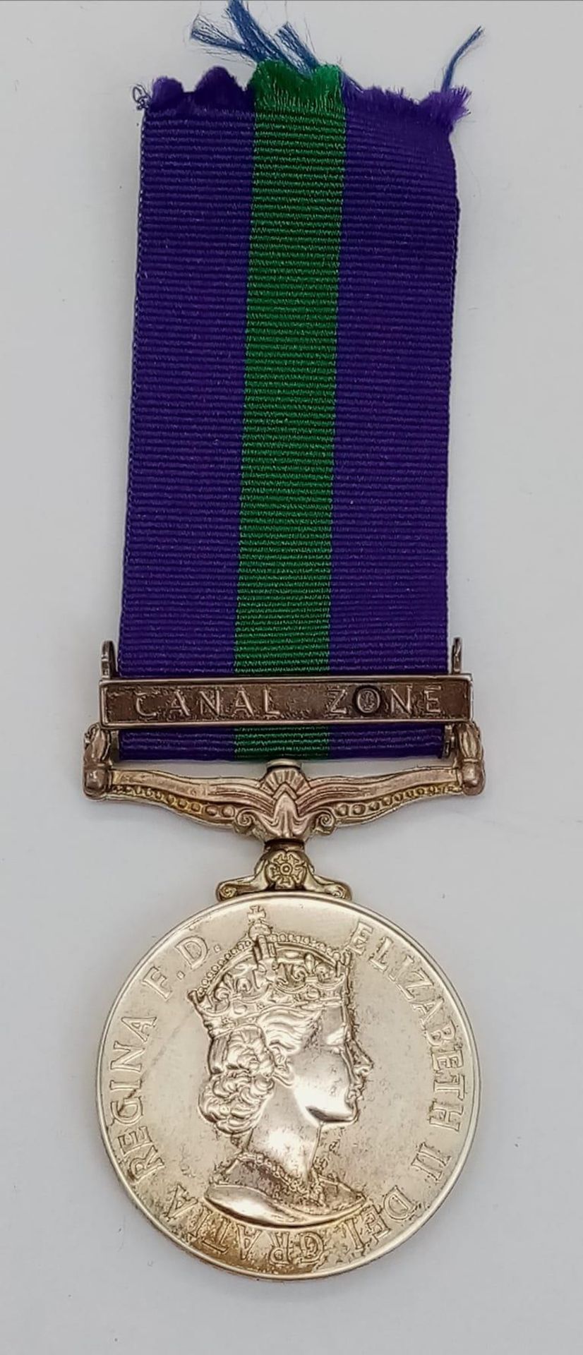 1918-1962 British General Service Medal with Canal Zone Bar. Awarded to: ACI A. Worsfold 2516441 R.