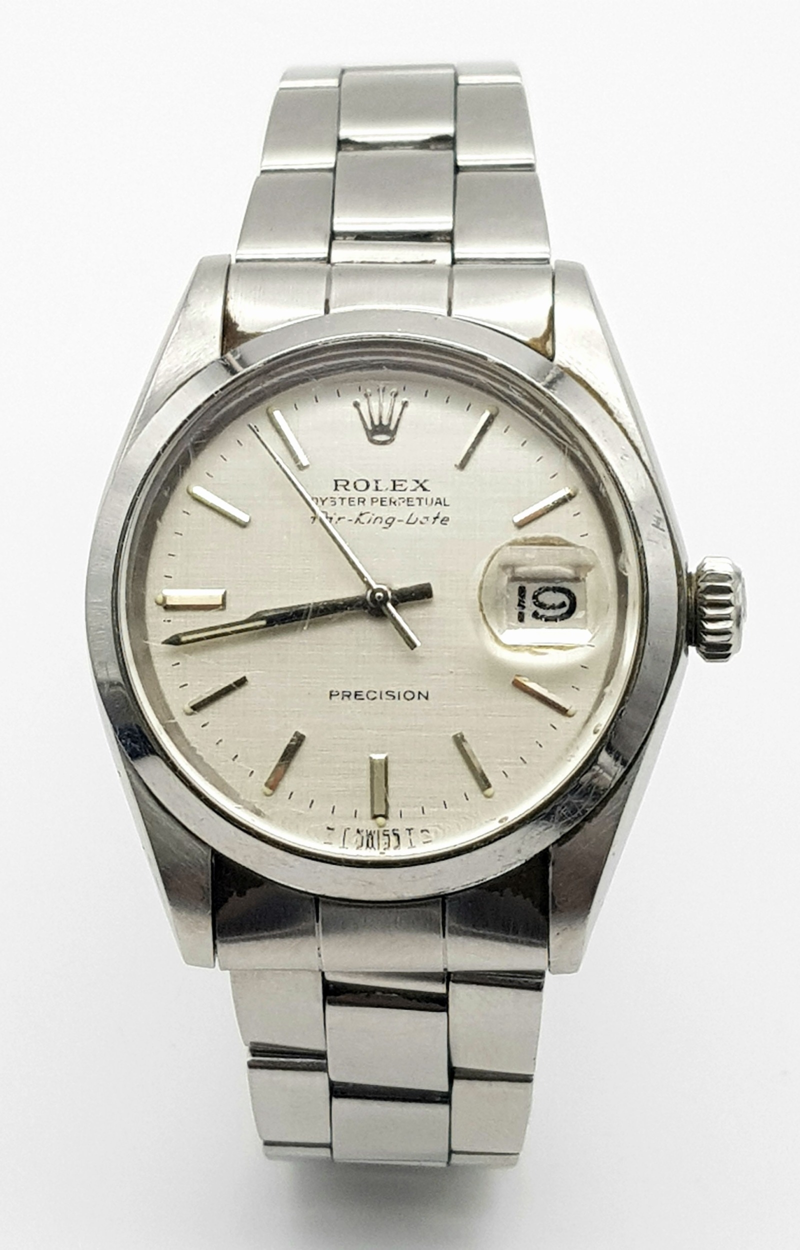 A Vintage Rolex Air King Mid Size Automatic Watch. Stainless steel bracelet and case - 35mm. - Image 2 of 8