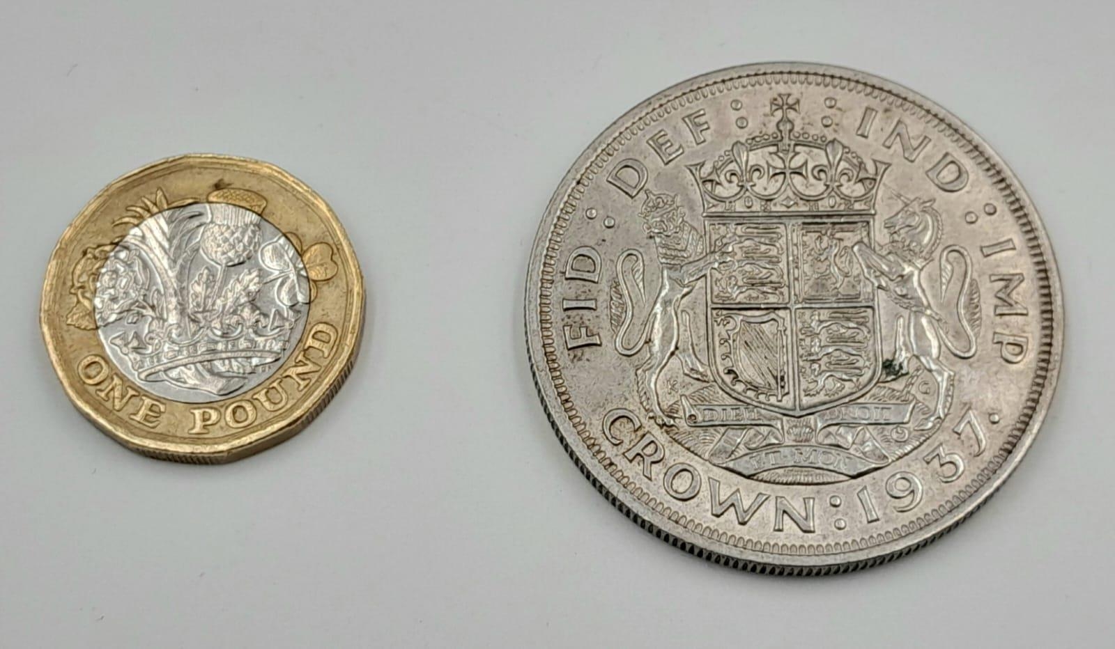 A 1937 George V Silver Crown. - Image 3 of 3