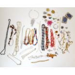 A Selection of Better Quality Costume Jewellery with Some Lovely Gold Plated Pieces. 1.2 kilo