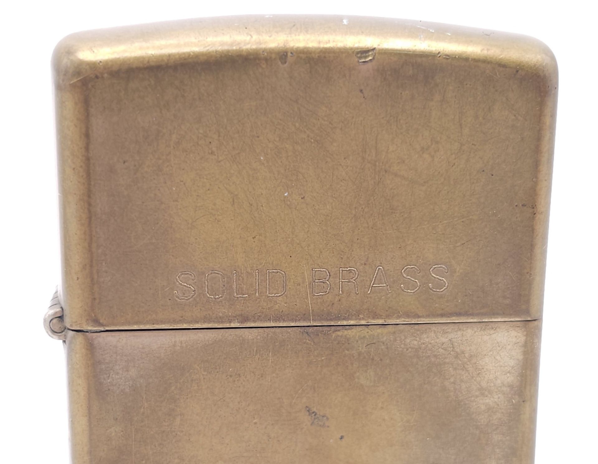 A Vintage Brass Zippo Lighter. USA Made. Marked X. Comes with a Vintage Zippo Lighter Collection - Bild 3 aus 8