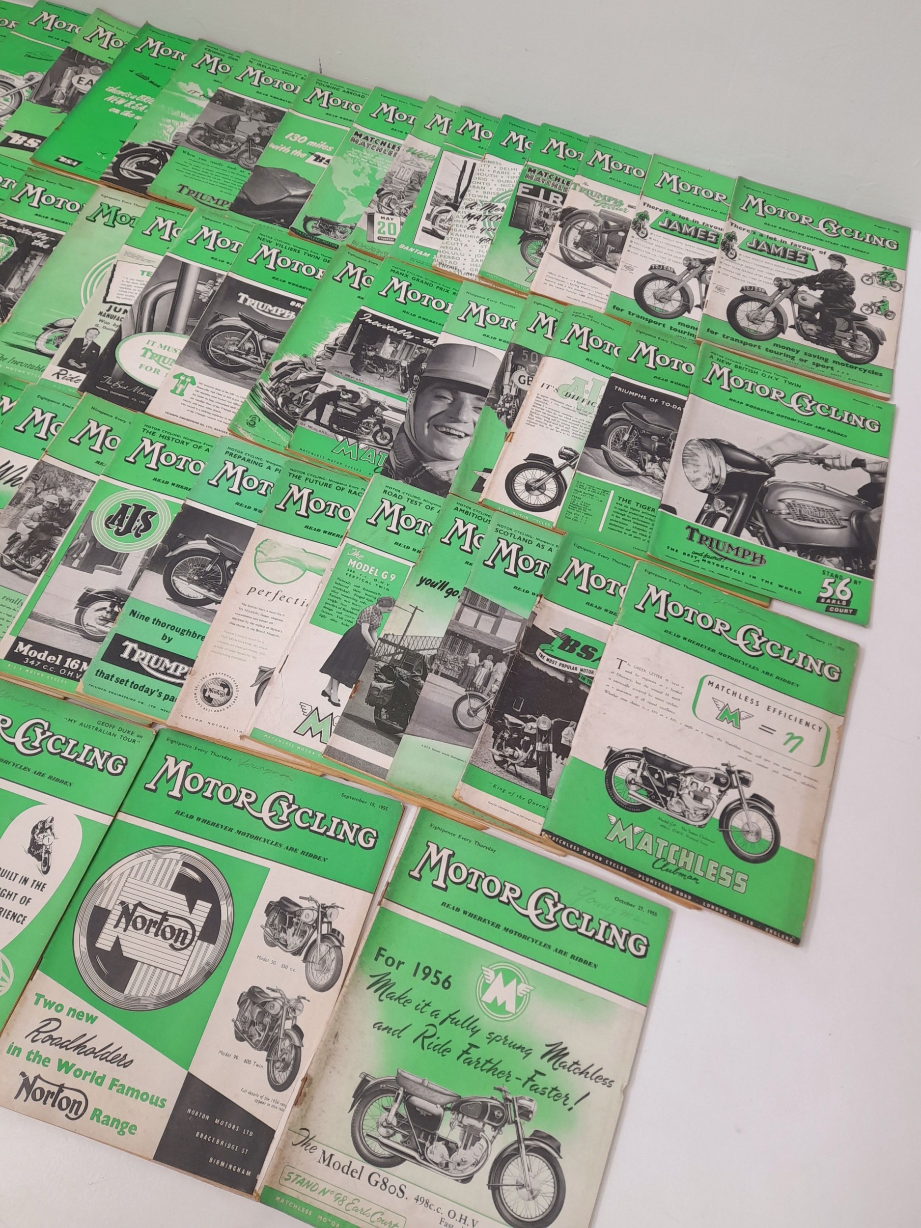 A Collection of Over 50 Vintage Motorcycle Magazines. - Image 4 of 5