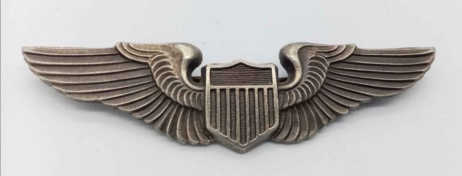 WW2 USAAF Pilots Wings Made by Angus & Coote, Sydney Australia.