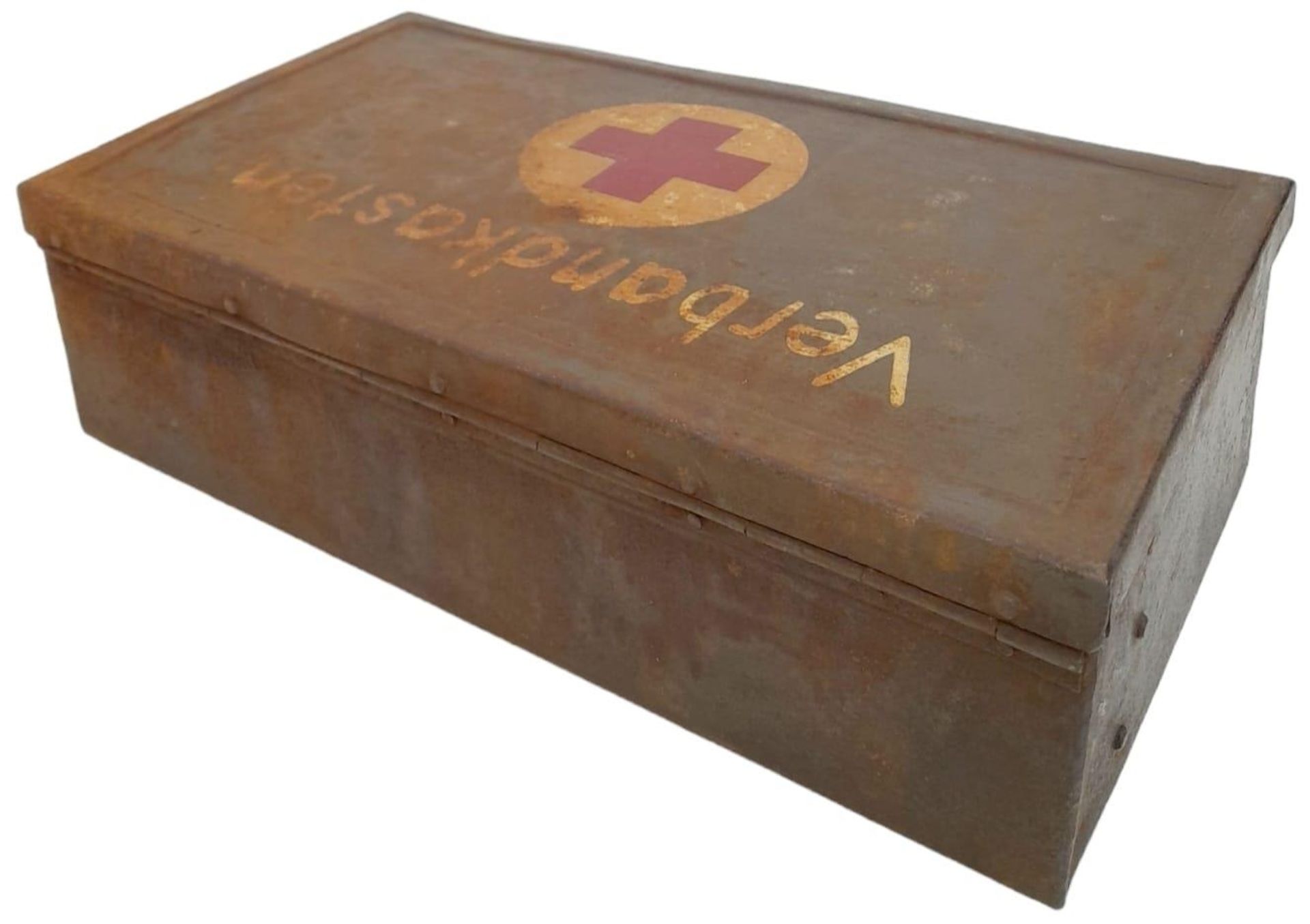 WW2 German Luftwaffe First Aid Tin with Contents. - Image 6 of 6