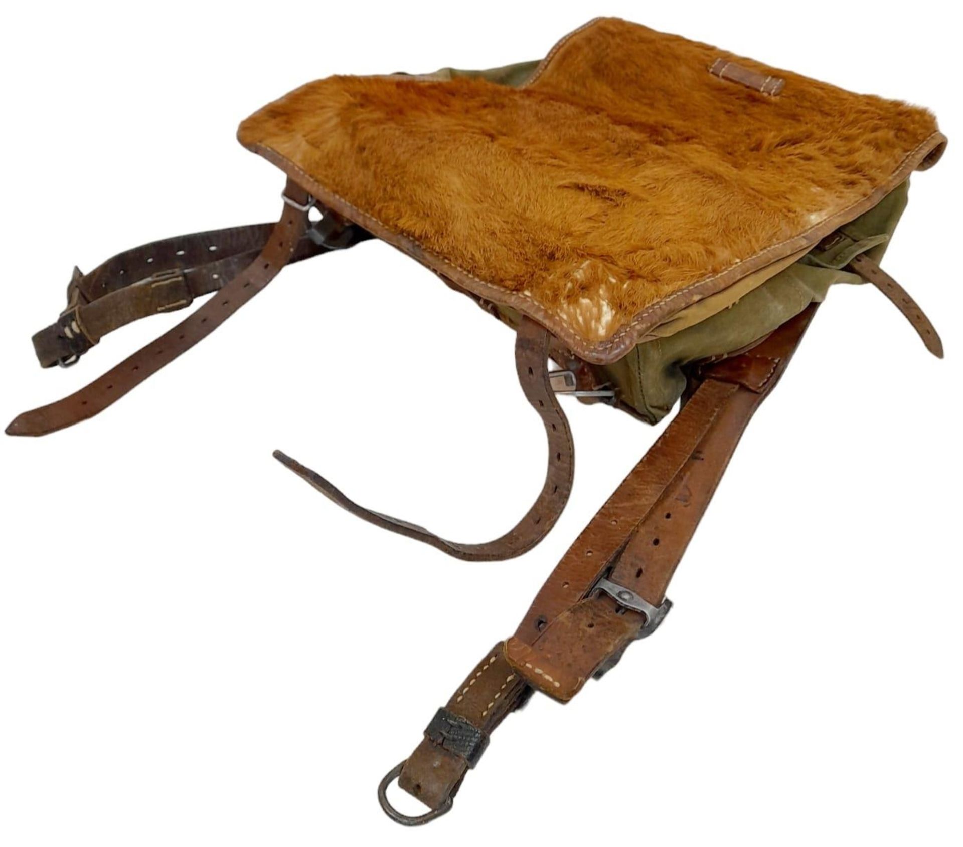 WW2 German Tournister “Pony Pack” Dated 1939. Used by the Hitler Youth and ground troops. - Image 2 of 7