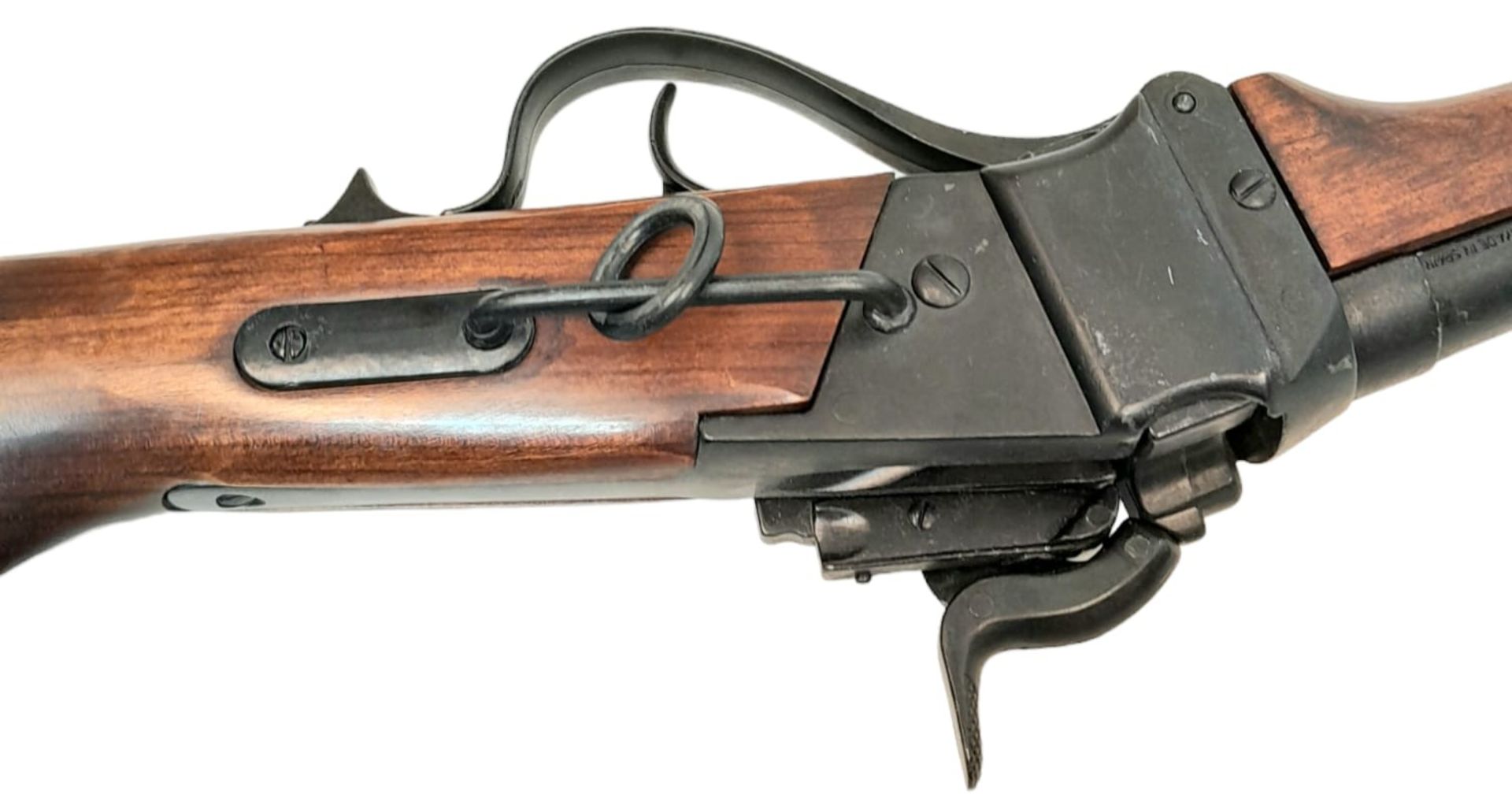 A Vintage, Full Weight and Size, Retrospective Inert Replica of an 1859 Carbine Rifle. Wood and - Image 7 of 11