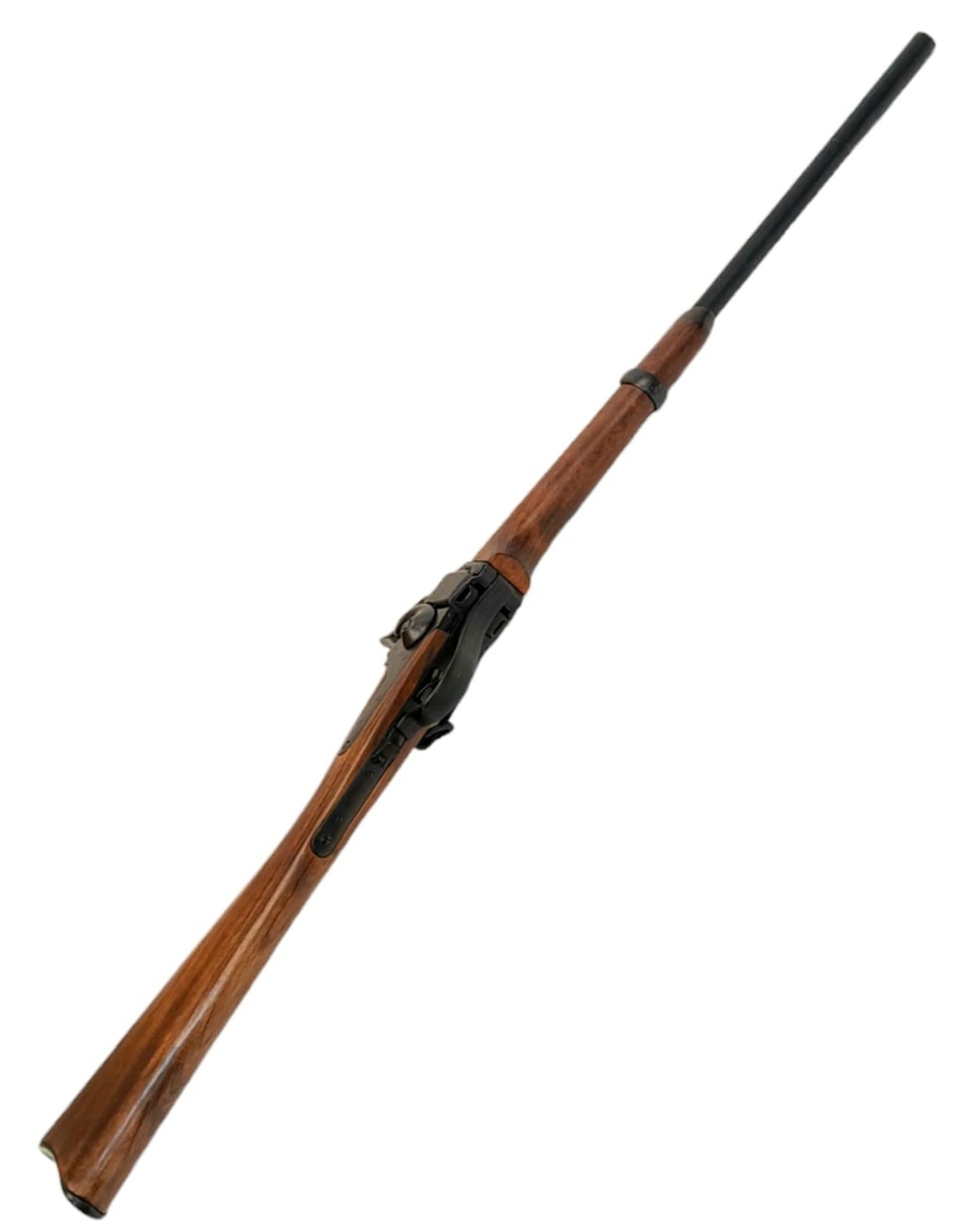 A Vintage, Full Weight and Size, Retrospective Inert Replica of an 1859 Carbine Rifle. Wood and - Image 6 of 11