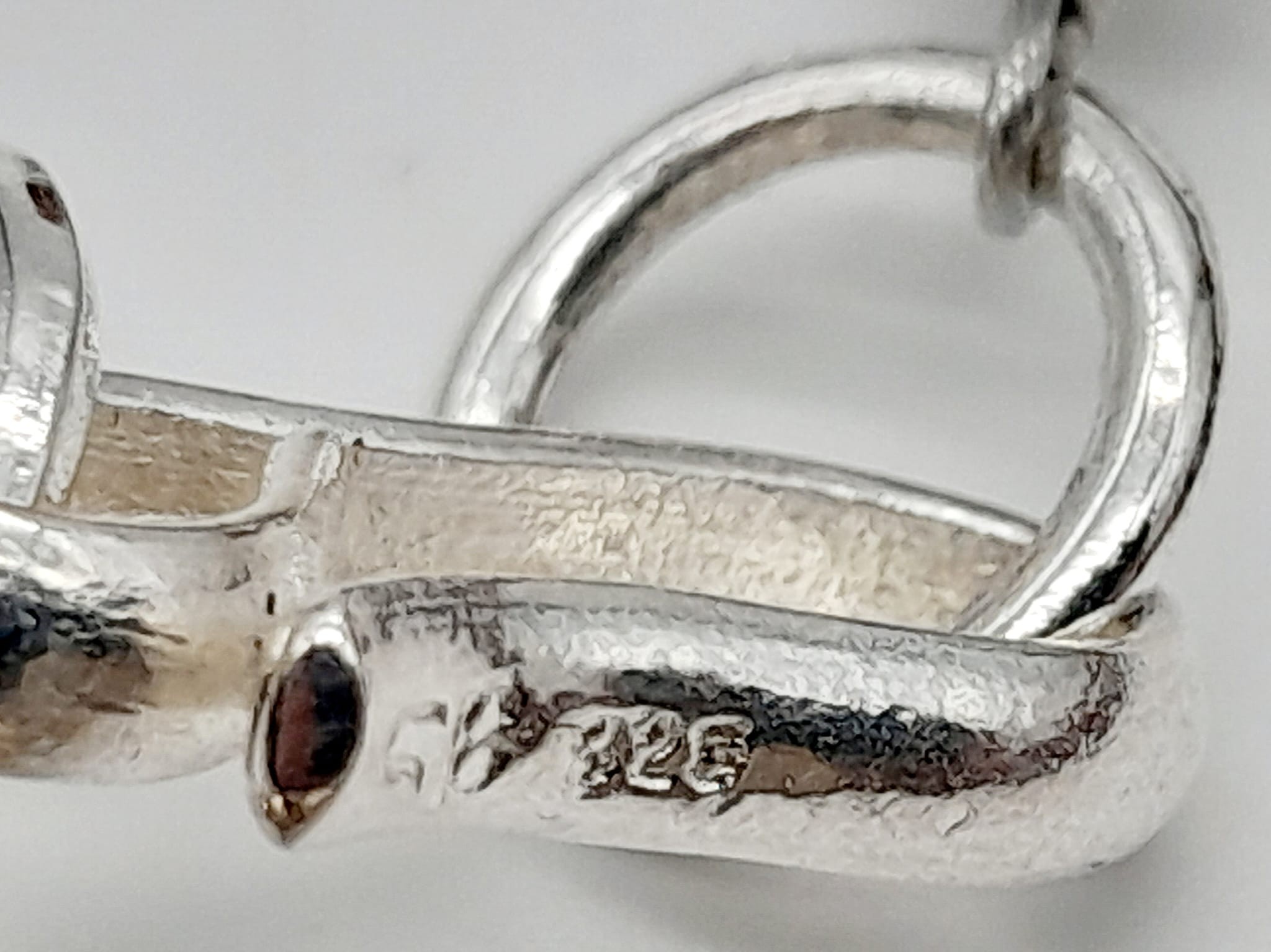 A Berber Resin Amber Necklace. 48cm length. 925 silver clasp. - Bild 4 aus 4
