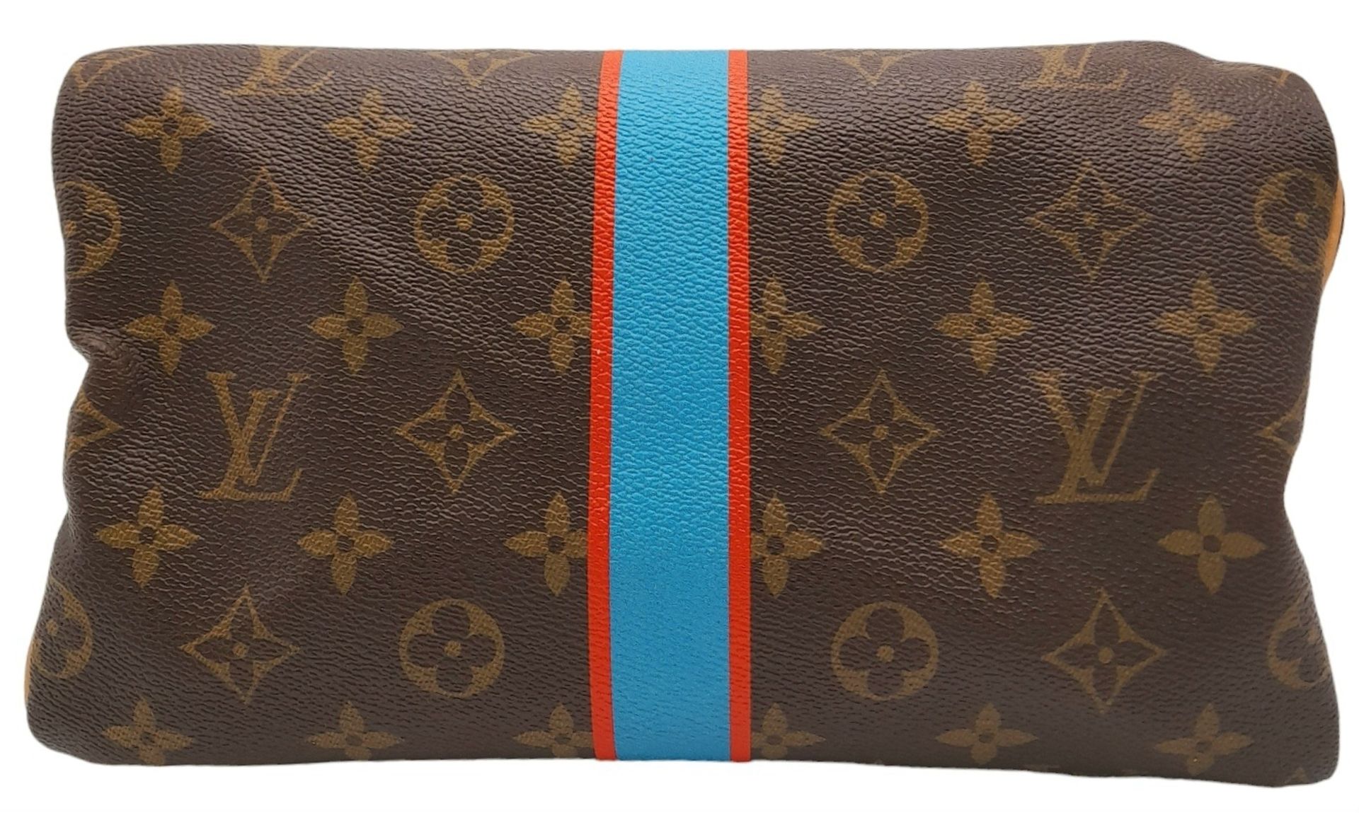 A Louis Vuitton Monogram Stripe Canvas Speedy Perso Bag. LV monogram canvas exterior with C.L. - Bild 9 aus 10