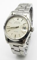 A Vintage Rolex Air King Mid Size Automatic Watch. Stainless steel bracelet and case - 35mm.
