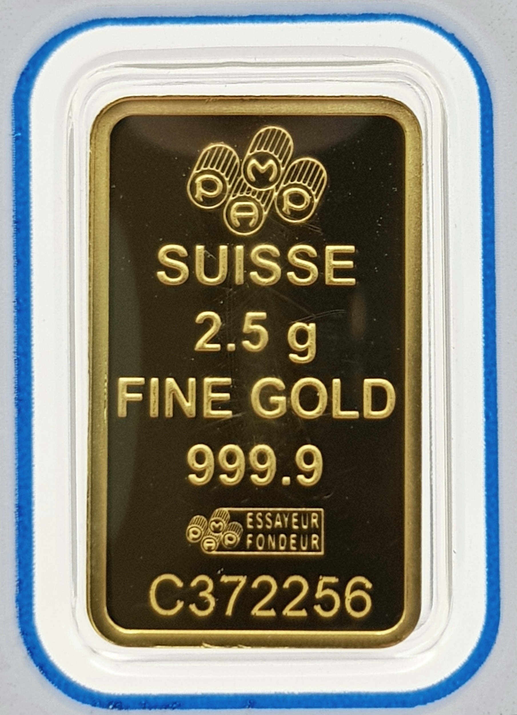 A 2.5g Fine Gold (.999) Swiss Ingot. Comes in a self contained package. - Image 6 of 7