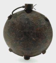 INERT WWI German 1915 Pattern Diskushandgranate disc grenade, aka the 'turtle' or 'oyster', complete