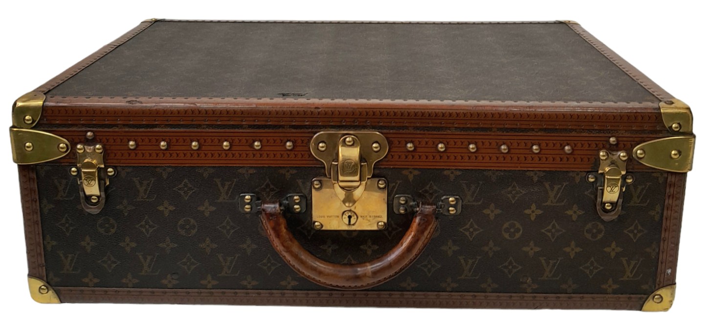 A Vintage Possibly Antique Louis Vuitton Trunk/Hard Suitcase. The smaller brother of Lot 38! - Image 4 of 13