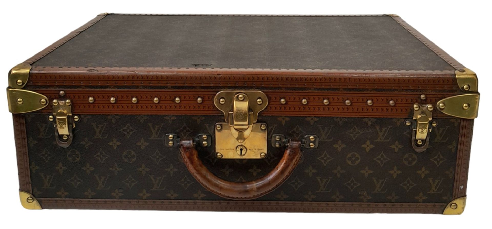 A Vintage Possibly Antique Louis Vuitton Trunk/Hard Suitcase. The smaller brother of Lot 38! - Bild 4 aus 13