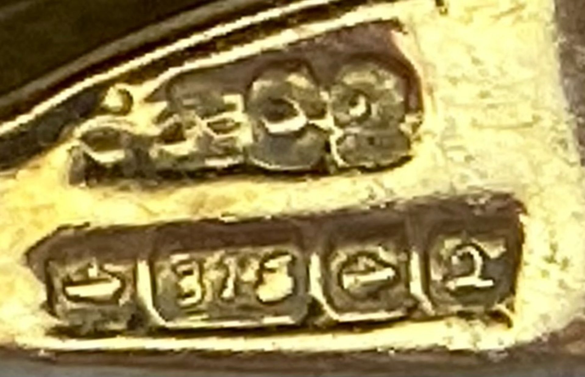 A Vintage 9K Yellow Gold Citrine Pendant. Oval cut, rich cognac colour. 2cm. 1.76g - Bild 4 aus 5