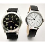 Two Russian Military Design Homage Watches Comprising; 1) Russian Naval design Diver, (50mm