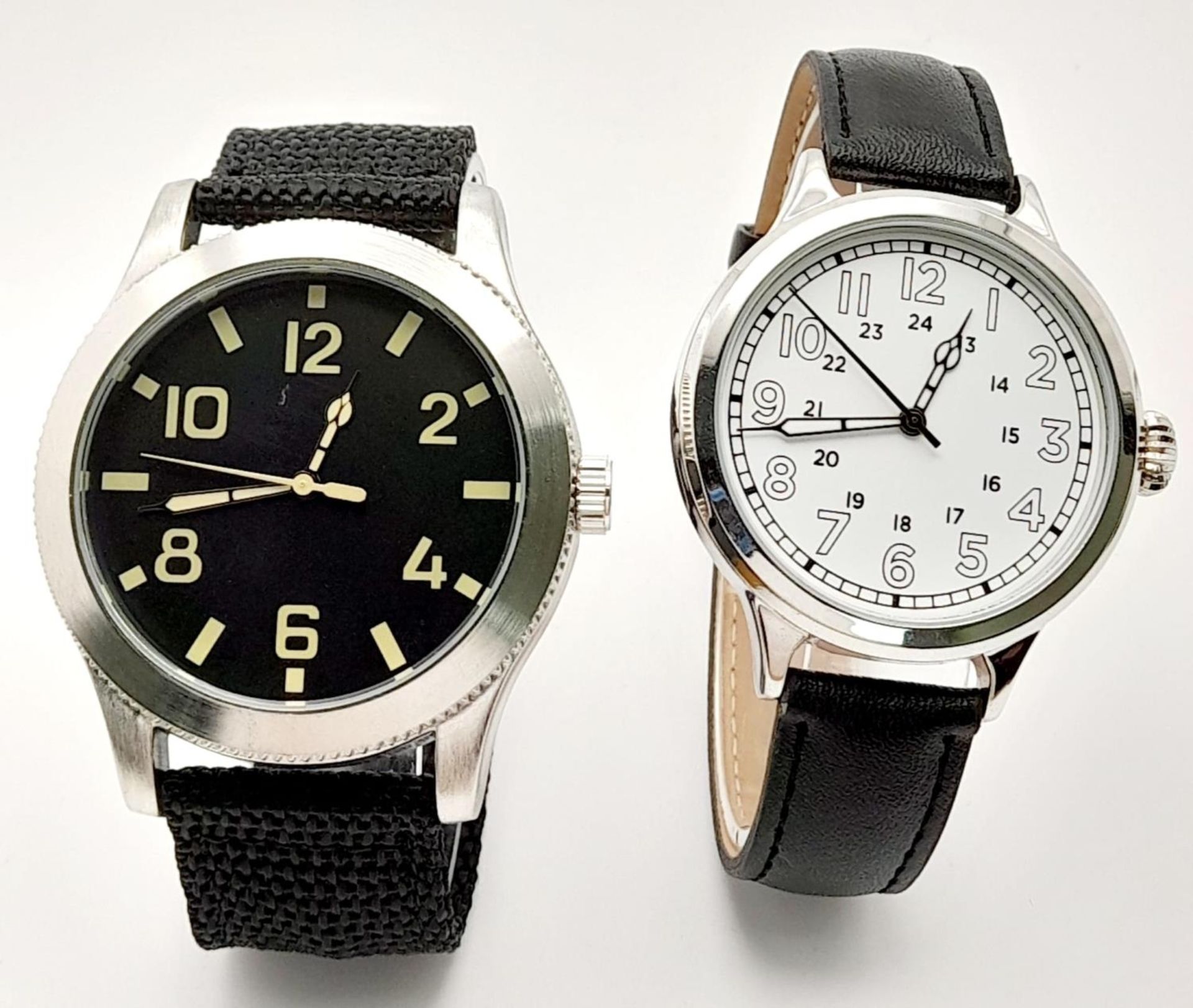 Two Russian Military Design Homage Watches Comprising; 1) Russian Naval design Diver, (50mm