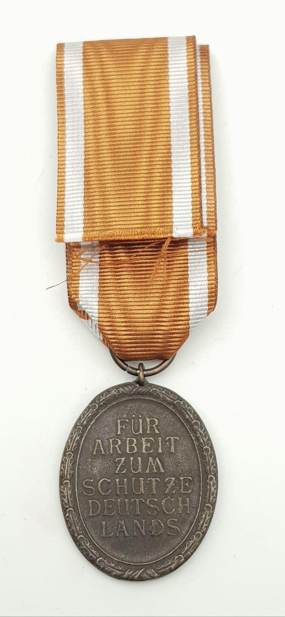 WW2 German West Wall Medal Awarded to those who had built or served on the Siegfried Line. - Image 2 of 4