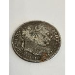 1818 GEORGE III SILVER SIXPENCE. condition fine/very fine, could use a clean.