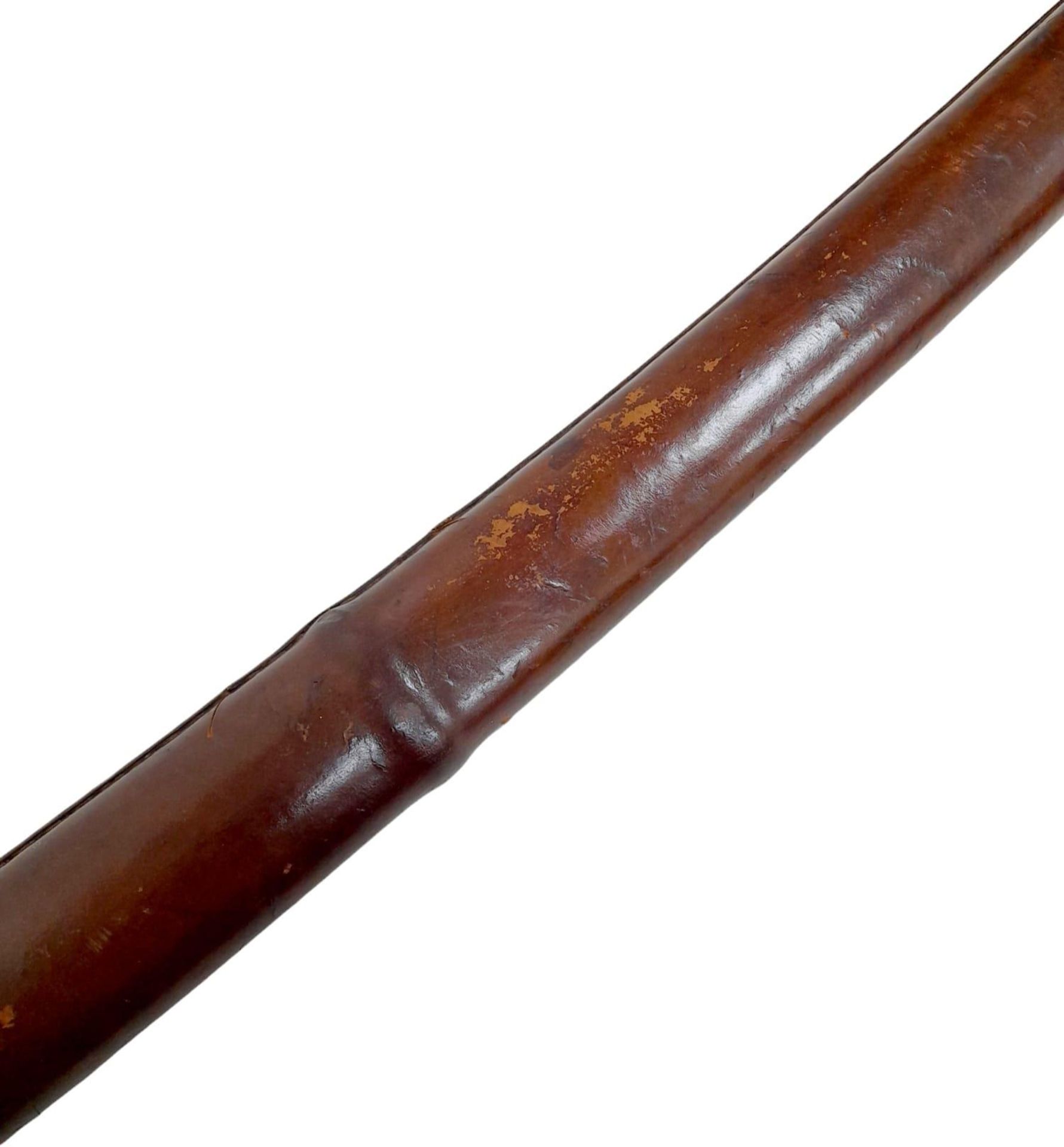 An Antique (Circa 1661) Japanese Samurai Sword. Tang markings of Bushu ju Yoshimasa (English - Image 12 of 12