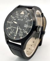 A Men’s Limited Run ‘Hawker Hurricane’ Pilots Date Watch by AVI8. 50mm Including Crown. Full Working