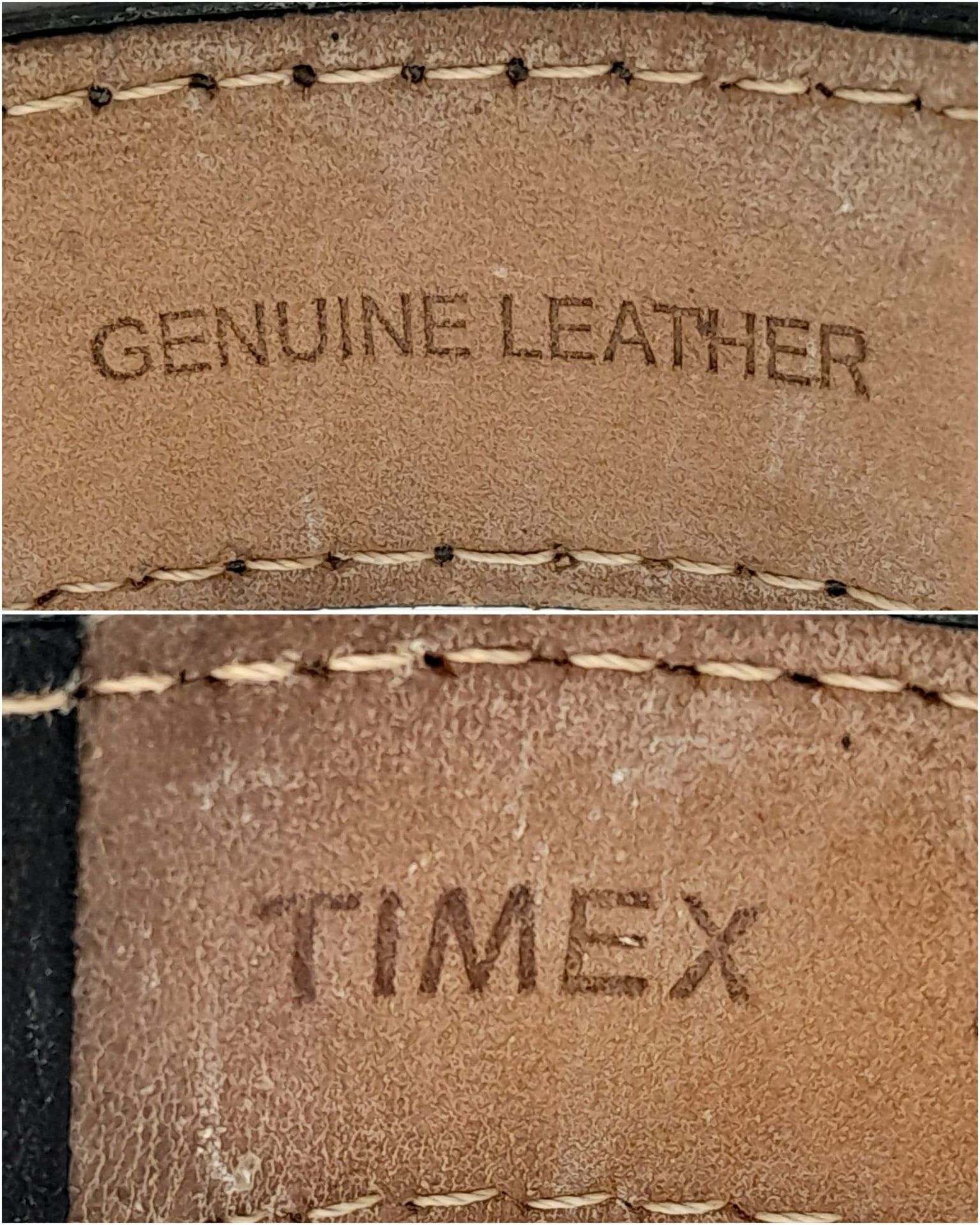 A Timex Intelligent Chronograph Quartz Gents Watch. Brown leather strap. Stainless steel case - - Bild 6 aus 6