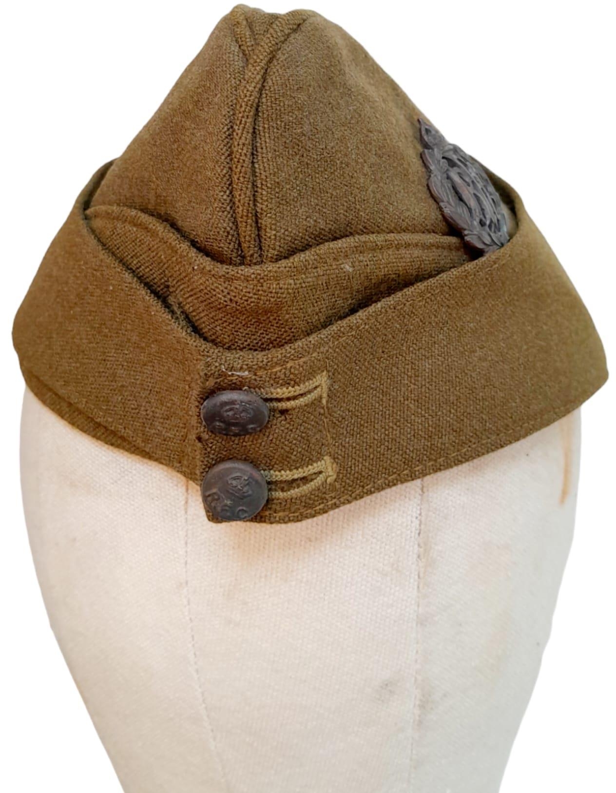 WW1 Royal Fling Corps Officers Side Cap. - Image 3 of 4