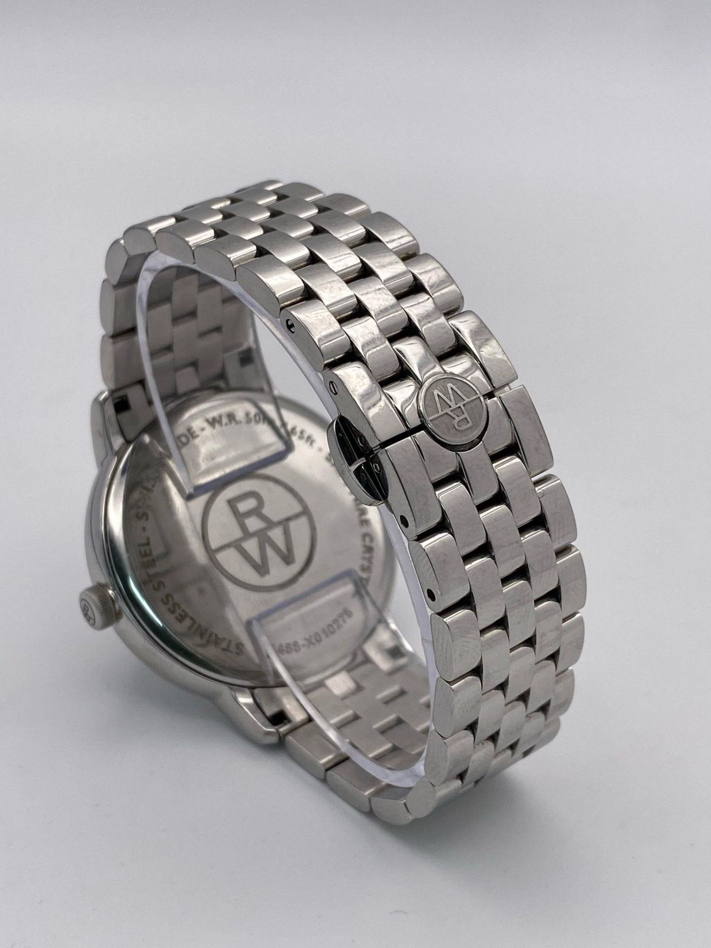 A Classic Raymond Weil Geneve Quartz Gents Watch. Stainless steel bracelet and case - 39mm. Silver - Bild 5 aus 10