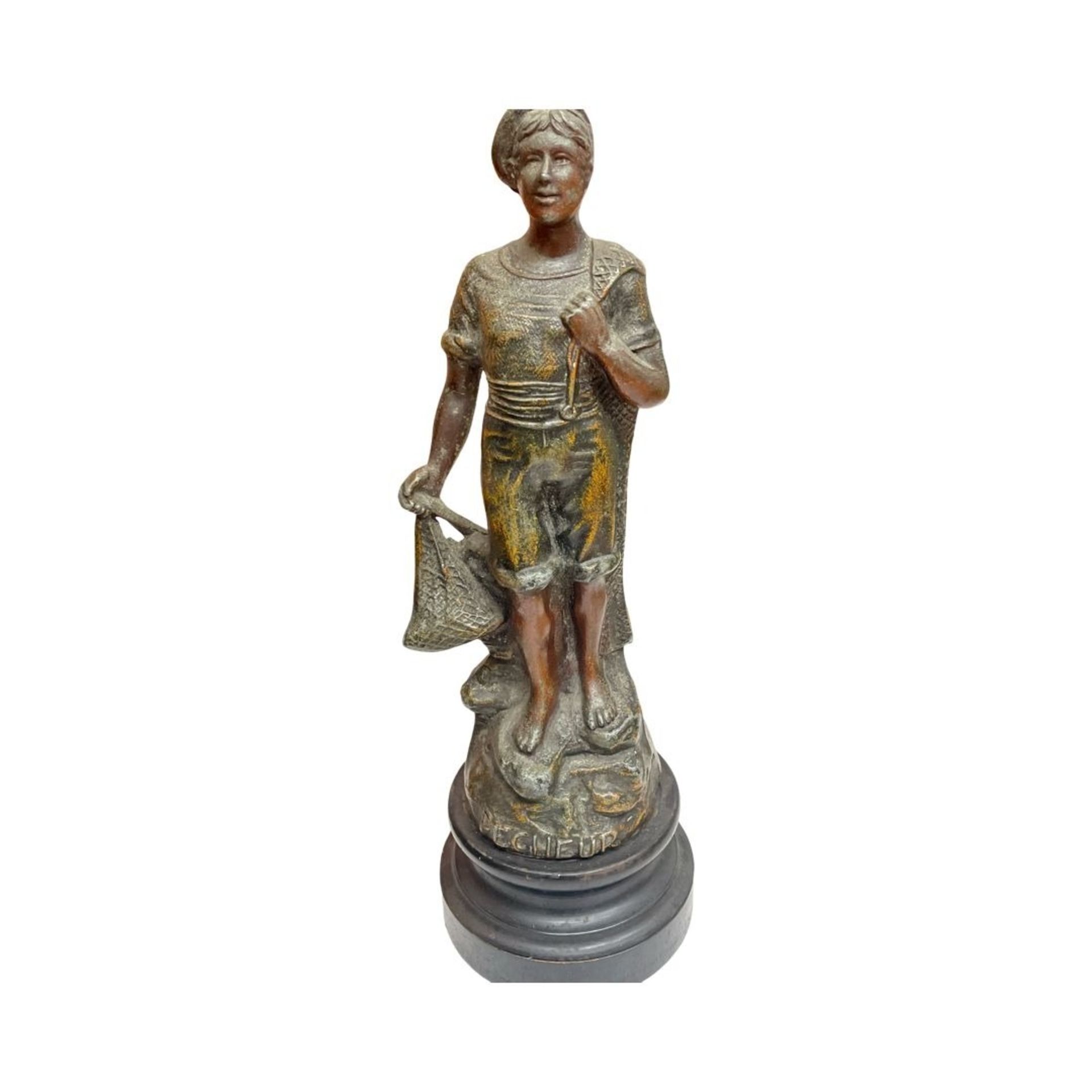 French bronzed spelter statue