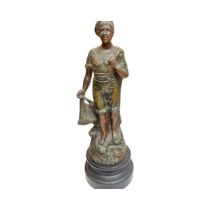 French bronzed spelter statue