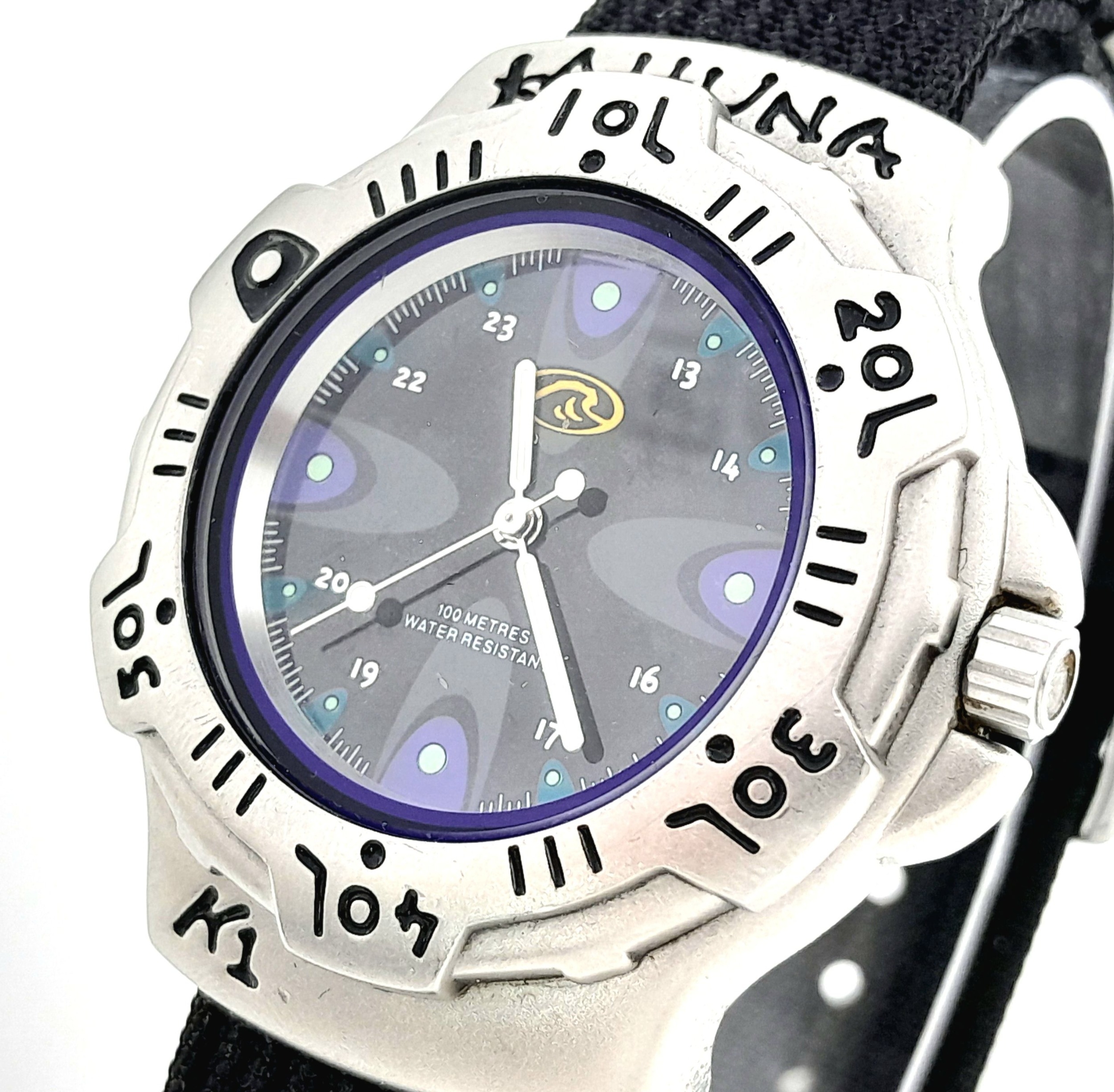 A Men’s Quartz Surf Watch by Kahuna. 45mm including crown. On a black WatchGecko military Nato - Image 2 of 5
