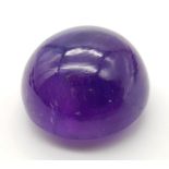 A 32.69ct Amethyst Cabochon - GFCO Swiss Certified.