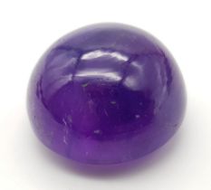 A 32.69ct Amethyst Cabochon - GFCO Swiss Certified.