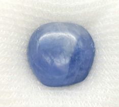 A 13.82ct Untreated Burmese Blue Sapphire Cabochon Gemstone - AIG Certified in a Sealed Container.