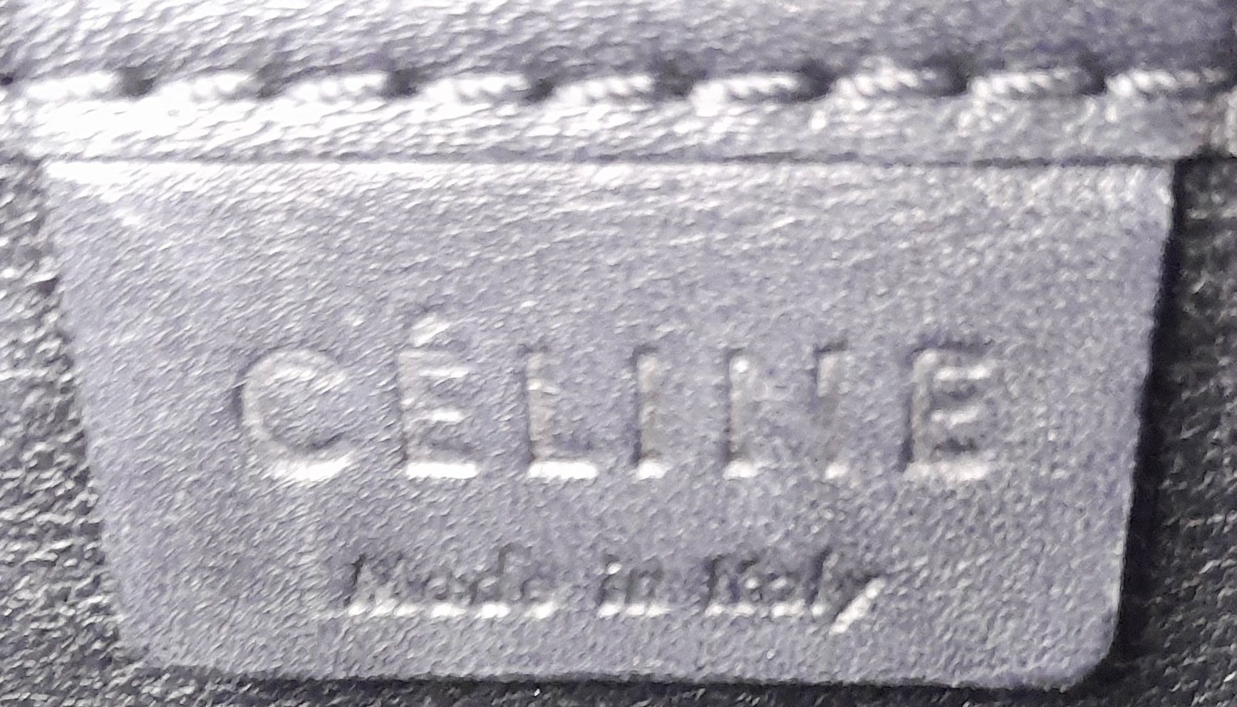 A Celine Tri Colour Hand/Shoulder Bag. Burgundy and black leather exterior with soft textile - Image 10 of 11